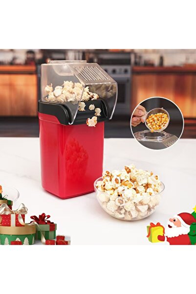 DOMEET Hot Air Popcorn Machine, Home Mini Children's Diy Electric Popcorn Machine, Non Stick Inner Pot