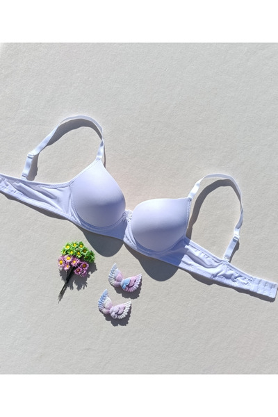 siyalife Micro sutien alb cu umplutură push-up