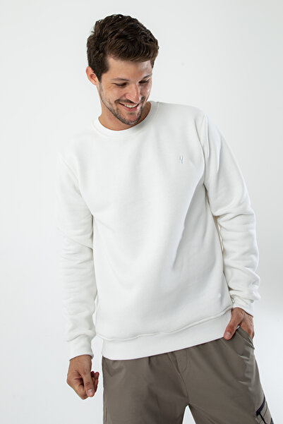 a02teks Men's Organic Fabric Soft Regular Fit Round Neck Sweatshirt