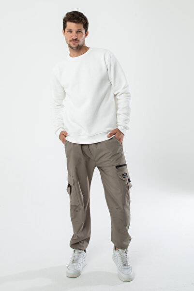 a02teks Men's Organic Fabric Soft Regular Fit Round Neck Sweatshirt