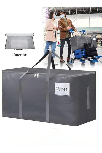 DOMEET حقائب نقل كبيرة، حقائب تخزين متنقلة شديدة التحمل مع منفذ للعلامة، حقائ...