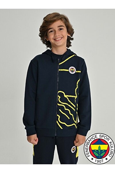 Fenerbahçe S.K. 25/26 Tribün All Over Print Swea pentru copii tricou ALBASTRU...