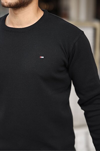 comstar Pánský bavlněný svetr s výstřihem do O