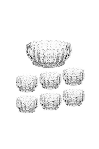 casa rosa 7-piece glass yogurt dessert serving set