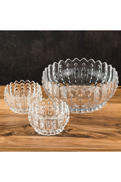 casa rosa 7-piece glass yogurt dessert serving set