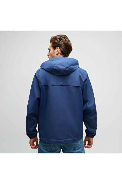 Timberland Tb0A5Xrseyo1-Benton Waterpro Jacket Blue Zippered Regular Fit Men's Raincoat