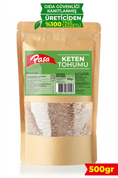 Paşa Kuruyemiş Keten Tohumu 500 gr – Yüksek Lifli ve Omega-3 Kaynağı