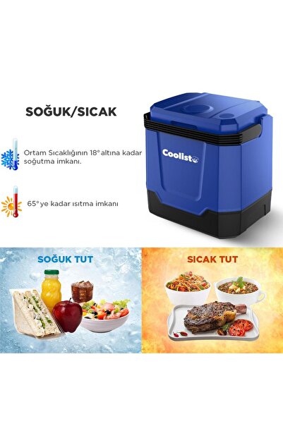 Coolist CLT33 12Volt/220Volt AC/DC 33 Litre Sıcak/Soğuk Oto Buzdolabı