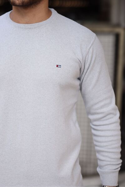 comstar Чоловічий светр з бавовняного трикотажу з круглим вирізом