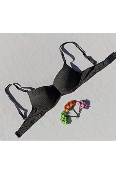 siyalife κοτλέ Σουτιέν χακί με επένδυση Push Up