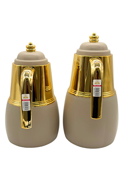 ALQANNAS 2 Piece Thermos Set for Tea & Coffee - 1L & 0.7L, 2-Year Heat Retention Warranty