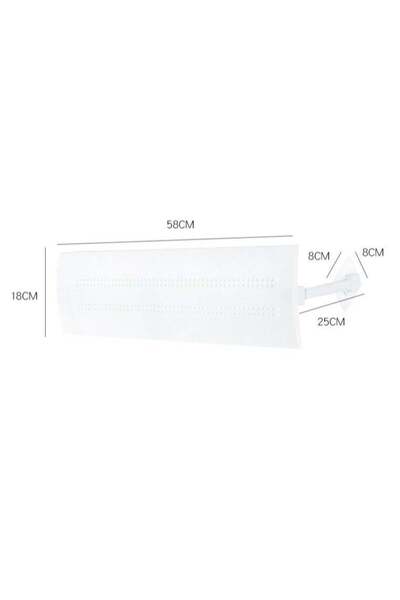 fulina Retractable Air Conditioner Deflector, Adjustable Anti Direct Blowing Windshield Wing, White