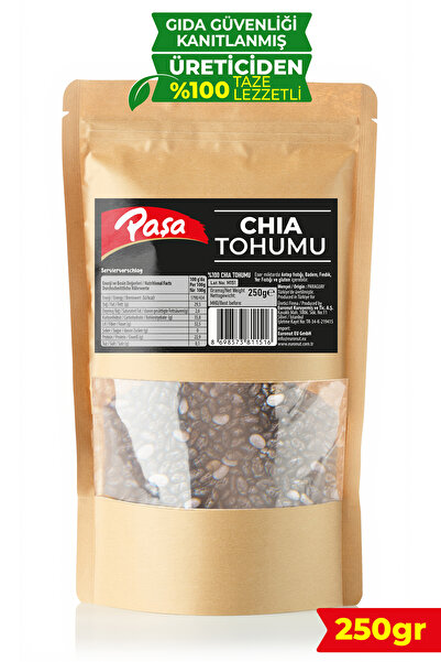 Paşa Chia Tohumu 250 gr – Yüksek Lifli ve Omega-3 Kaynağı