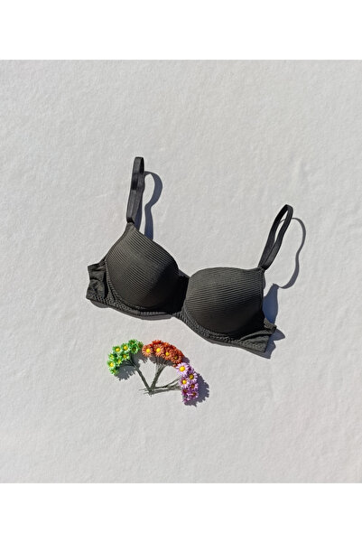 siyalife κοτλέ Σουτιέν χακί με επένδυση Push Up