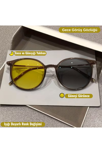 Olivier Philippe Photochromic 3in1 Classic Series (Sun-Blue Light Protection-Anti-Glare) Glasses