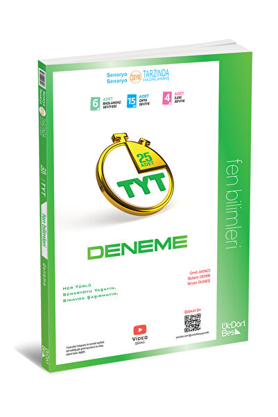 Üç Dört Beş Yayıncılık Tyt 25li Fen Bilimleri Deneme 2026