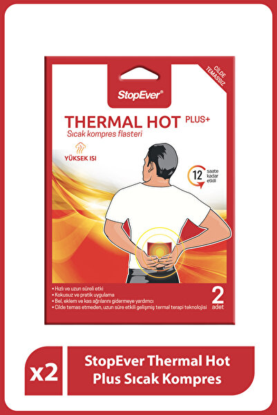 StopEver Thermal Hot Plus Isı Terapili Flaster – Kas Ve Eklem Rahatlatıcı,( 2...