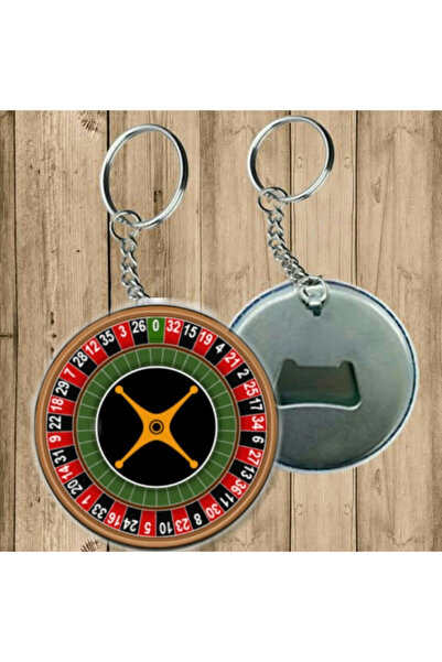 Özcan Tasarım Rulet Model Anahtarlık - Açacaklı Anahtarlık