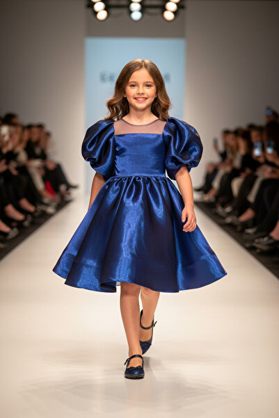 zühre balaban Rochie de seara pentru fete Saks Blue