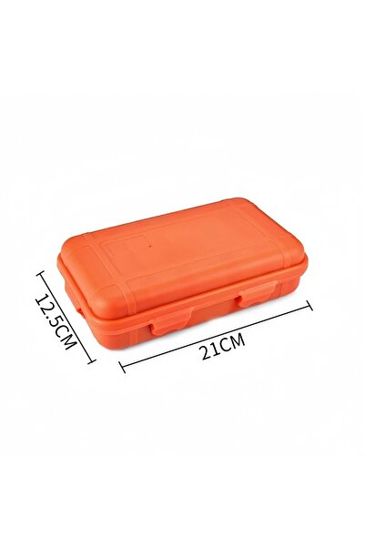 Choice صندوق بلاستيكي محكم الإغلاق مقاوم للماء للاستخدام الخارجي، مقاس XL-Orange S/L/XXL، للتخييم والسفر في الهواء الطلق