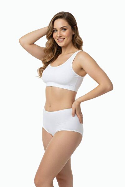 Newlilla 1018 Women's Classic Cut Cotton Plain Bato Panties 3-Pack