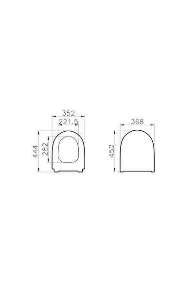 VitrA Sento 130-476R009 İnce Klozet Kapağı, Tek Kat görünümlü, Duroplast