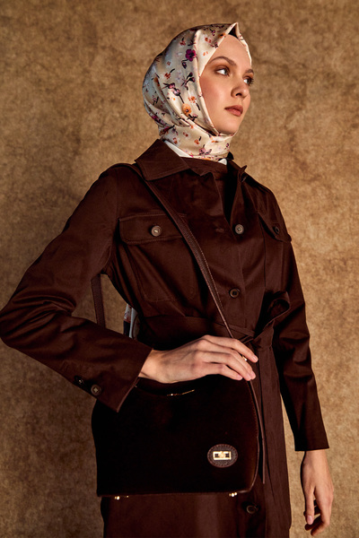 Setrms Süet Görünümlü Omuz Çantası