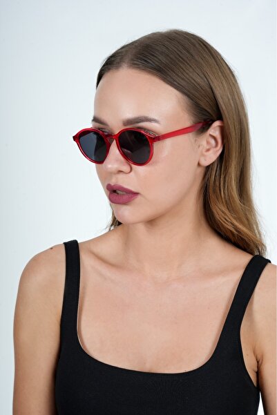 Olivier Philippe Olivier Philippe Sunglasses with Red Round Frame