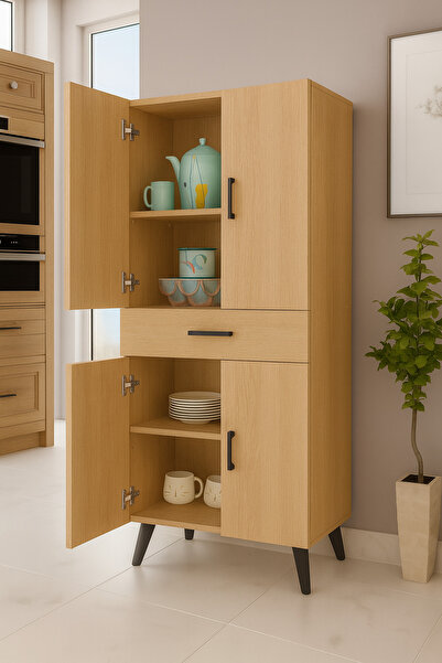 Alesta Life 4 Kapaklı Çekmeceli Mutfak Dolabı | Banyo Dolabı | Çok Amaçlı Dol...