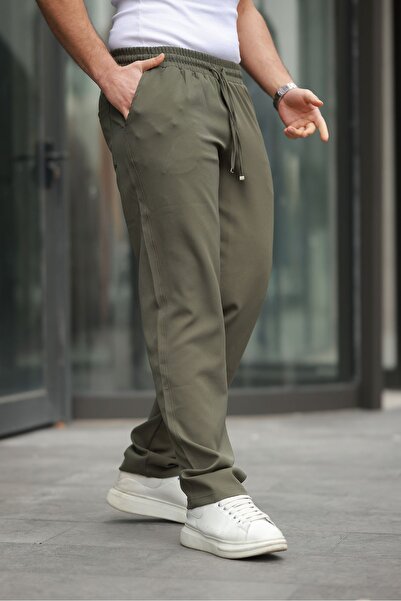 comstar Чоловічі модні штани з еластичним поясом і широкими штанинами