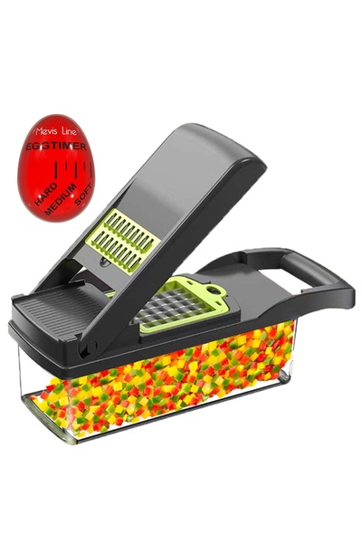 Mevis Line Razatoare Multifunctionala ®, pentru legume si fructe, 13 piese, L...