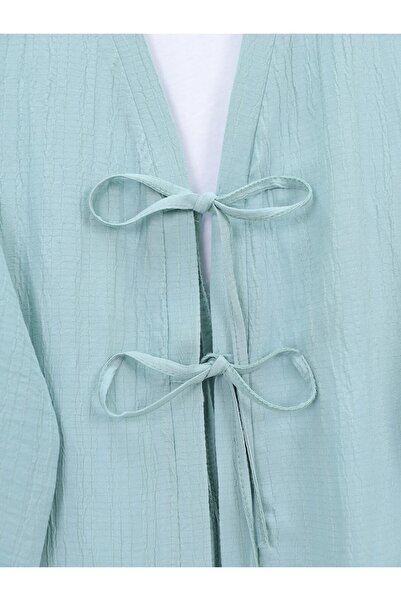 Modamorfo Crinkle Suit with Double Lace-Up Trousers - Water Green