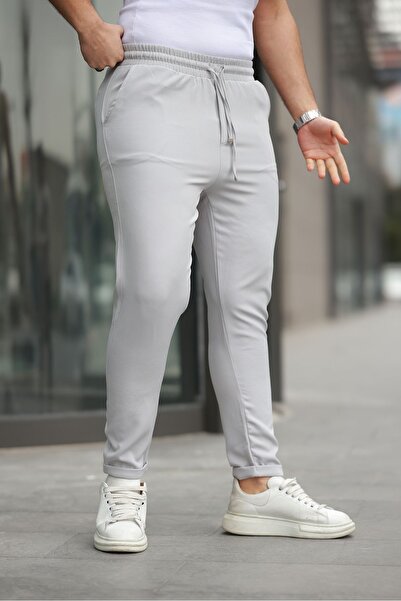 comstar Men's Trendy Double Leg Trousers with Elastic Waist