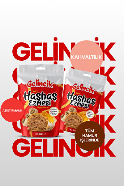 Haşhaşcıgil Hamur Işlerinde Kahvaltılık Doğal 250gr Özel Üretim Sarı Haşhaş Ezmesi