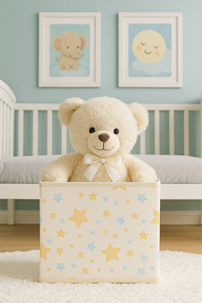 homyjr's Star Printed Box Without Lid 30X30X30 cm