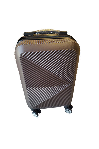 duoguo Trolley suitcase, 4 removable wheels with 360° rotation, 100% ABS, combination lock, brown color