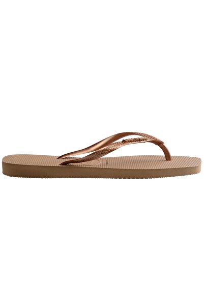 Havaianas Square Logo Metallic Women's Pink Slippers - 4148257