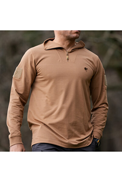 Wolftrap Tactical IRAZ Μακρυμάνικο Τακτικό Μπλουζάκι με ζιβάγκο Μπεζ