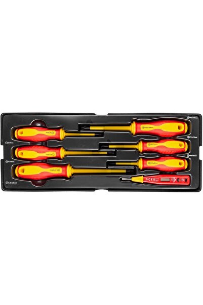 richmann exclusive Insulated screwdriver set, flat & Phillips, with phase tes...
