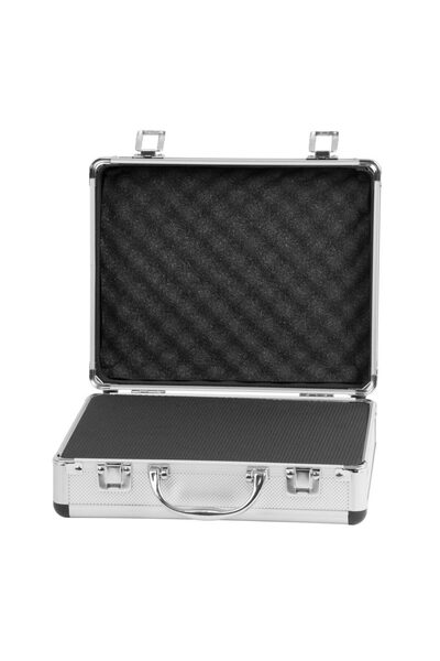 Strend Pro Aluminum organizer box for hole saws and drills, 26.5x23.5x9.5 cm, Premium