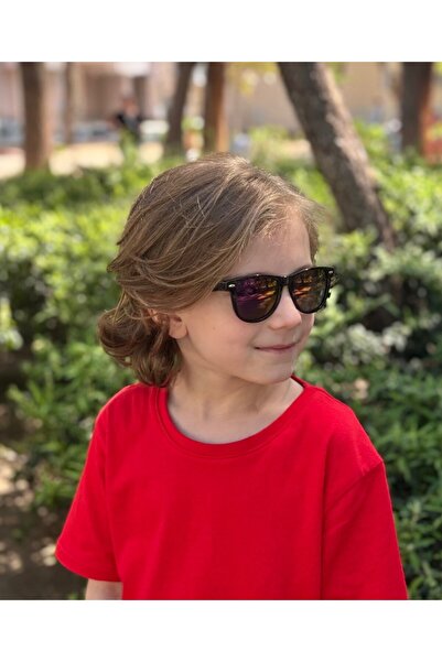 Polo Exchange Polo ExchanGe WAYFARER Children's Glasses - Blue/purple Mirror