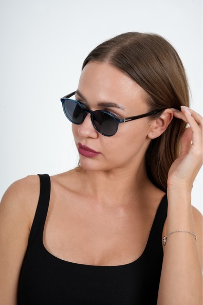 Olivier Philippe Blue Round Olivier Philippe Sunglasses
