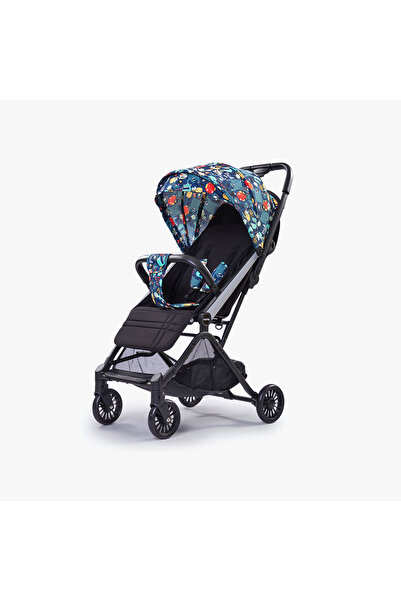 Ominii Lightweight foldable baby stroller with Reclining Seat, Large Canopy & Basket