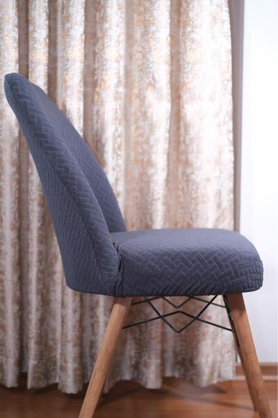 OSIO Brick Pattern Oval Chair Cover Lycra Flexible Washable Elastic Chair Cover (1 Piece)