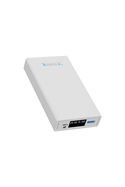ENERX Powerbank 20000 mAh 22.5 Watt Led Göstergeli ENR-P2025DT Beyaz