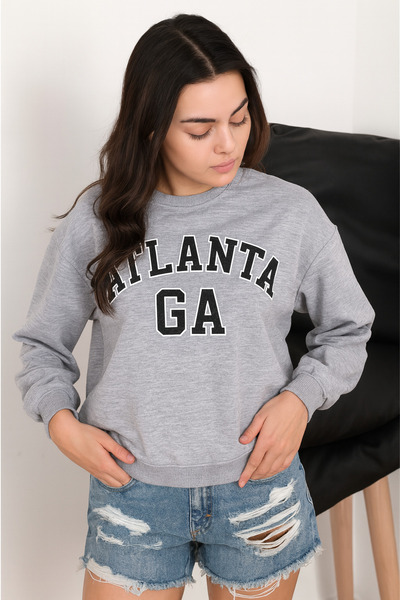 Welike Bluza sport dama Atlanta gri deschis