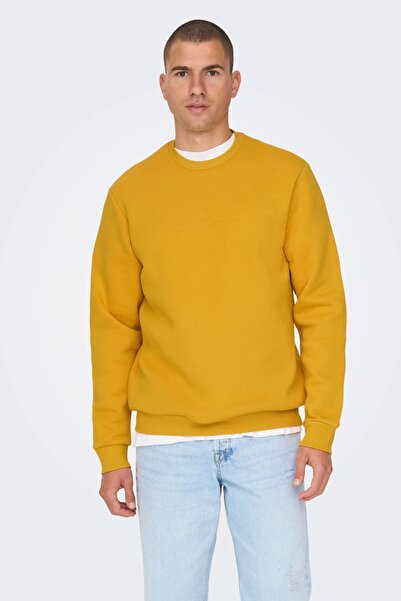 Only & Sons Onsceres Crew Neck Noos Чоловічий жовтий світшот - 22018683