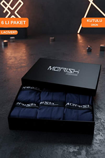 Merish Underwear Чоловічі боксери з 6-пари преміум-лікра (У КОРОБЦІ)