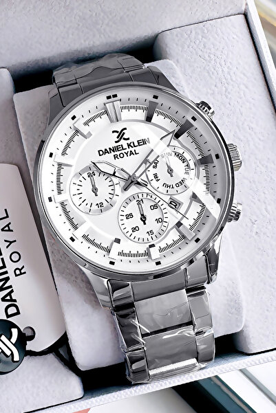 Daniel Klein Exclusive Erkek Kol Saati 3 Atm Su Geçirmez Gumus Renk Çelik Kor...