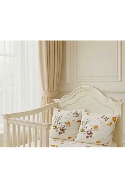 Çeyiz Bahçesi Față de pernă Pink Girl Bear 2 piese 50&70